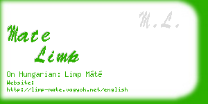 mate limp business card